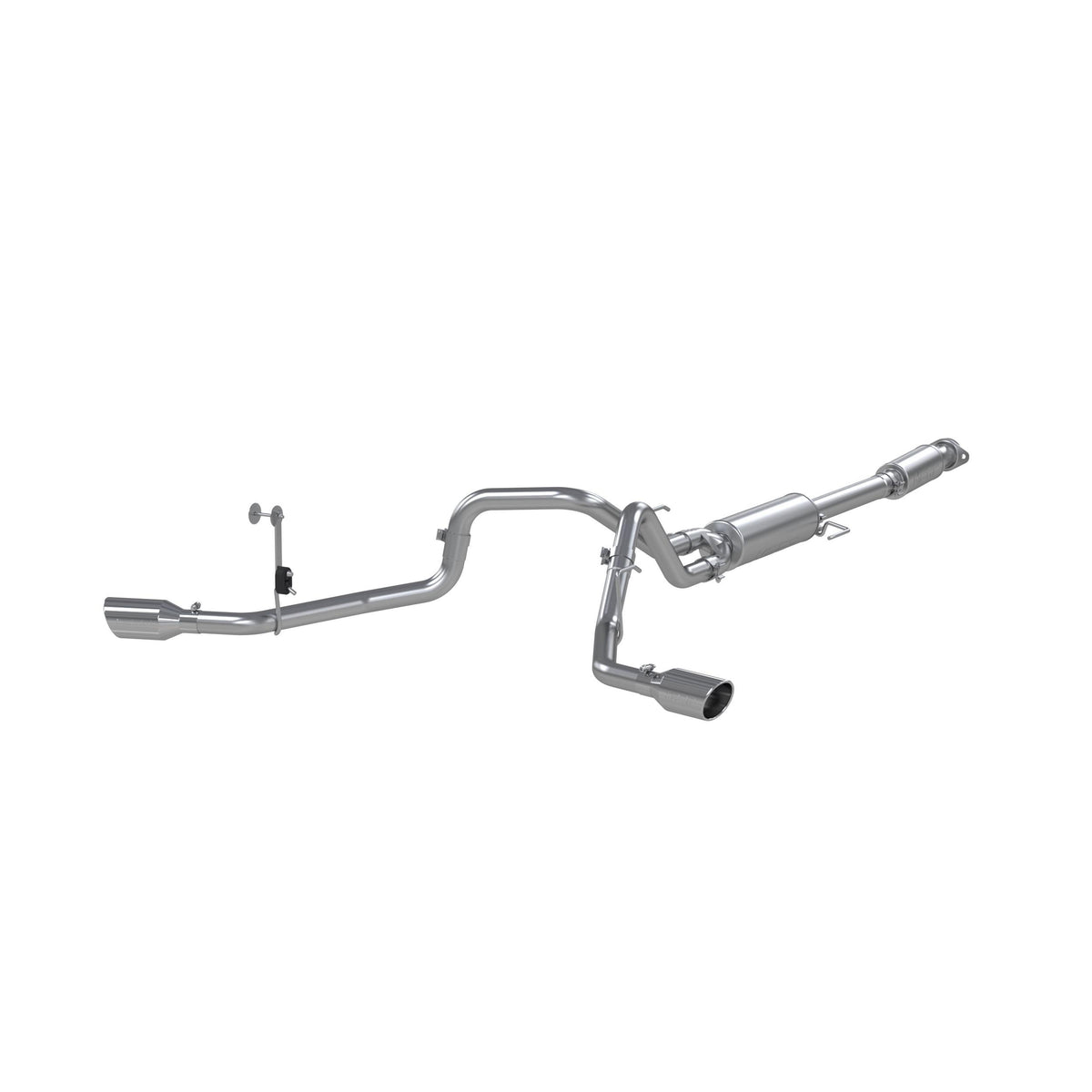 MBRP 3in. Cat-Back; 2.5in Dual Split Side; T409 (2021-2025 F-150) - S5213409
