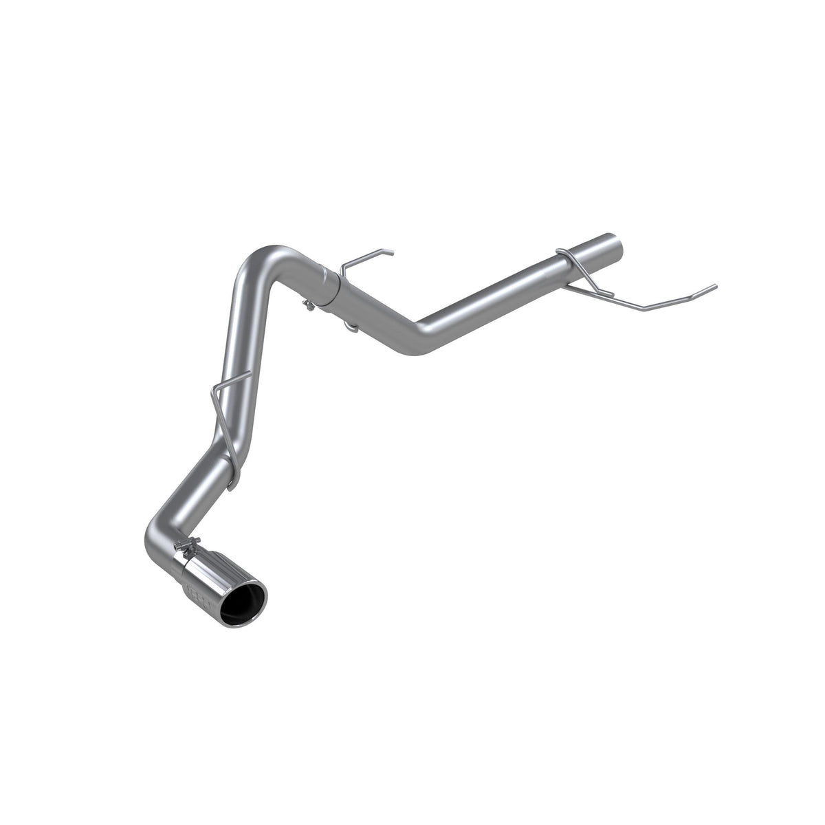 MBRP 3in. Resonator-Back; Single Side Exit; Al (2021-2022 F-150 3.5L Powerboost) - S5221AL