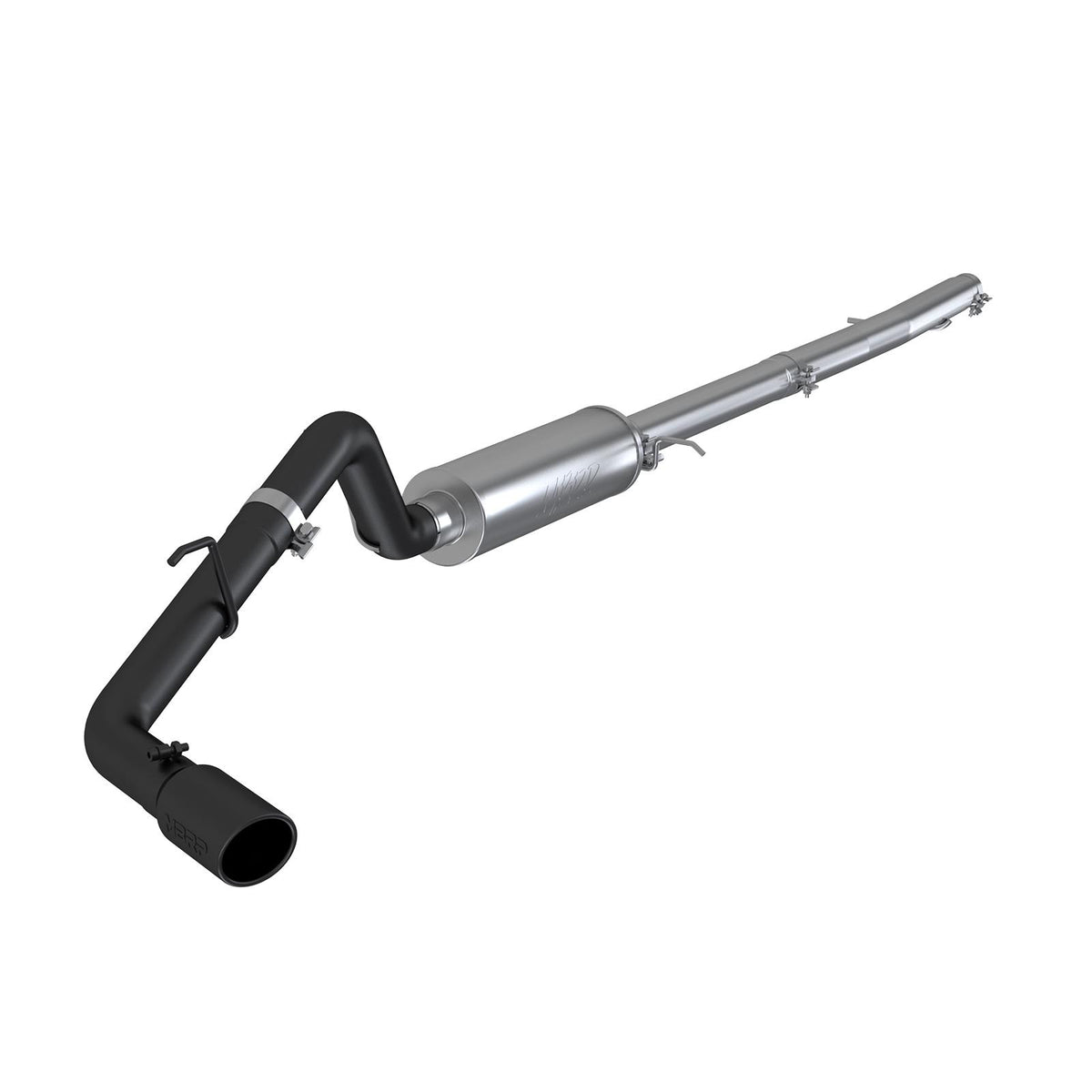 MBRP 3" Cat Back, Single Side Exit, Black Coated (2019-2020 Ranger) - S5227BLK