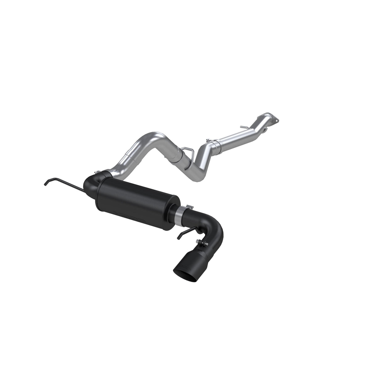 MBRP 3in Cat Back Exhaust - Single Rear Exit, Black Tips (2021 Bronco) - S5235BLK