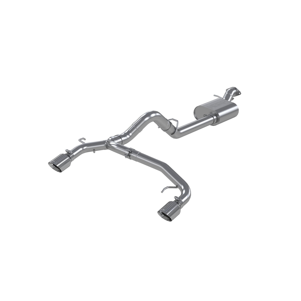 MBRP 3" Cat-Back, Dual Split Rear Exit, Aluminized Steel (2021-2025 Ford Bronco 2.3L/2.7L) - S5241AL