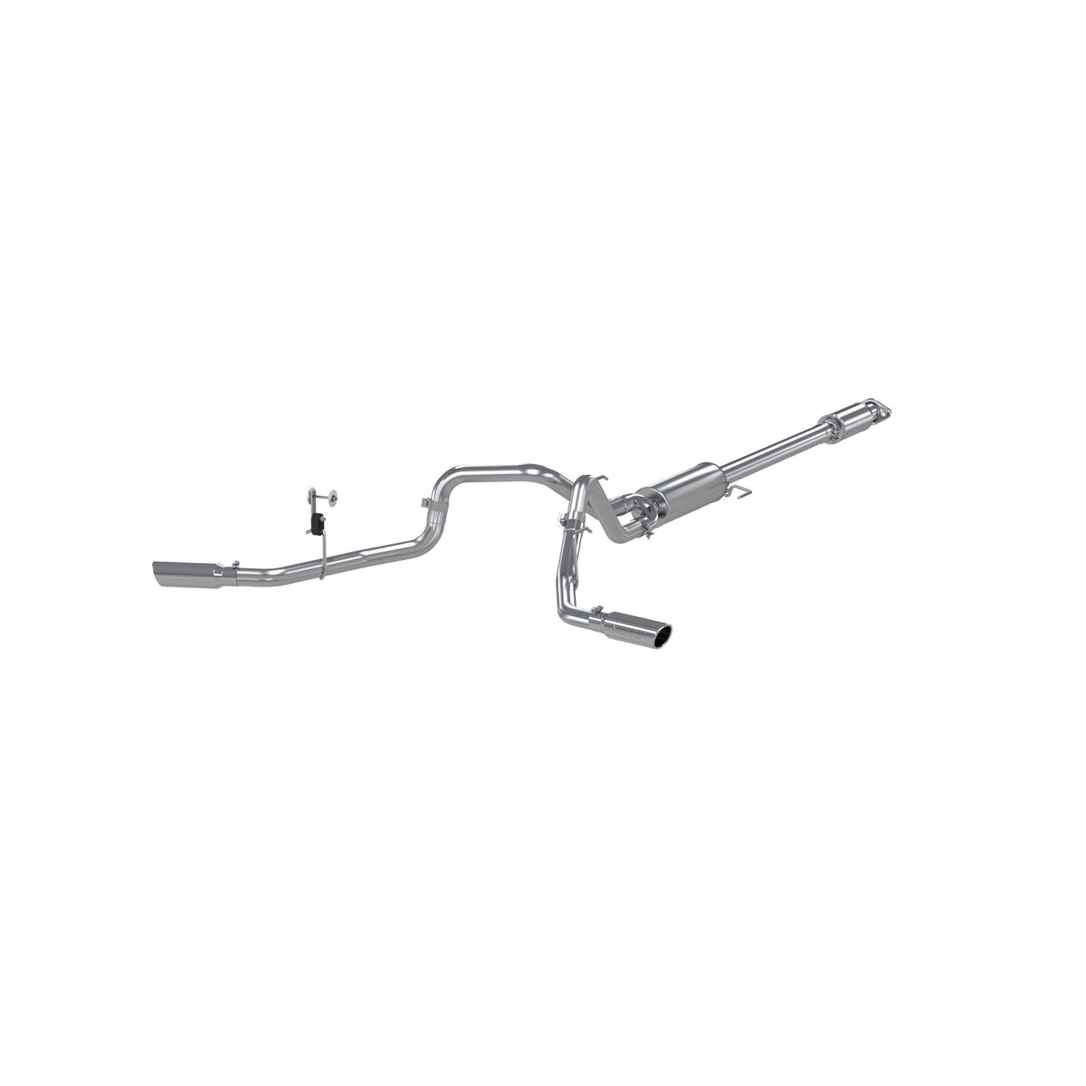 MBRP 2 1/2in. Cat Back; Dual Side Exit; AL (2015-2020 F-150) - S5257AL
