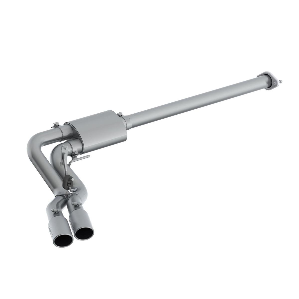 MBRP 3in. Cat Back; Single Side Dual Outlet in Front of Rear Wheel; T304; Race Version (2015-2020 F-150) - S5260304