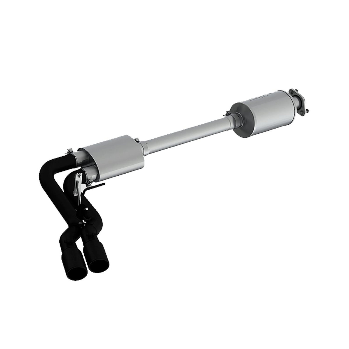 MBRP 3in. Cat Back; Pre-Axle Dual Outlet; Black Coated; Street Version (2015-2020 F-150) - S5262BLK