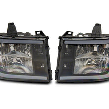 Raxiom Axial Series Headlights With Led Bar; Black Housing; Clear Lens (2007-2013 Sierra 1500) - S531791