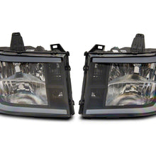 Raxiom Axial Series Headlights With Led Bar; Black Housing; Clear Lens (2007-2013 Sierra 1500) - S531791