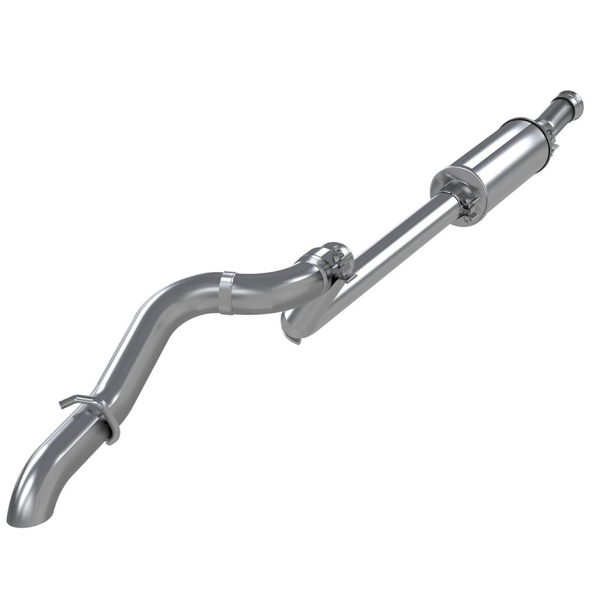 MBRP S5533304 Cat Back T-304 Stainless Steel, Rear Exit Exhaust System (2018-2020 Jeep Wrangler)