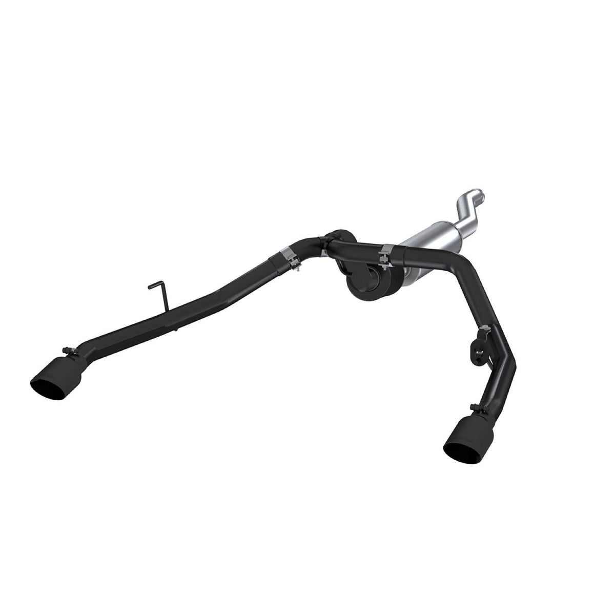 MBRP 2.5"  Cat Back, Dual Rear Exit, Black Coated (2020-2020 Gladiator) - S5538BLK
