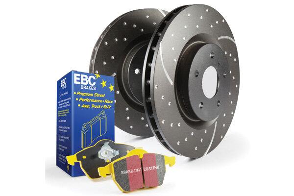 EBC Brakes S5 Kits Yellowstuff And Gd Rotors (Front S5K FMSI D1349 2008 PORSCHE Cayenne (1st Gen) 4.8 Turbo) - S5KF1731