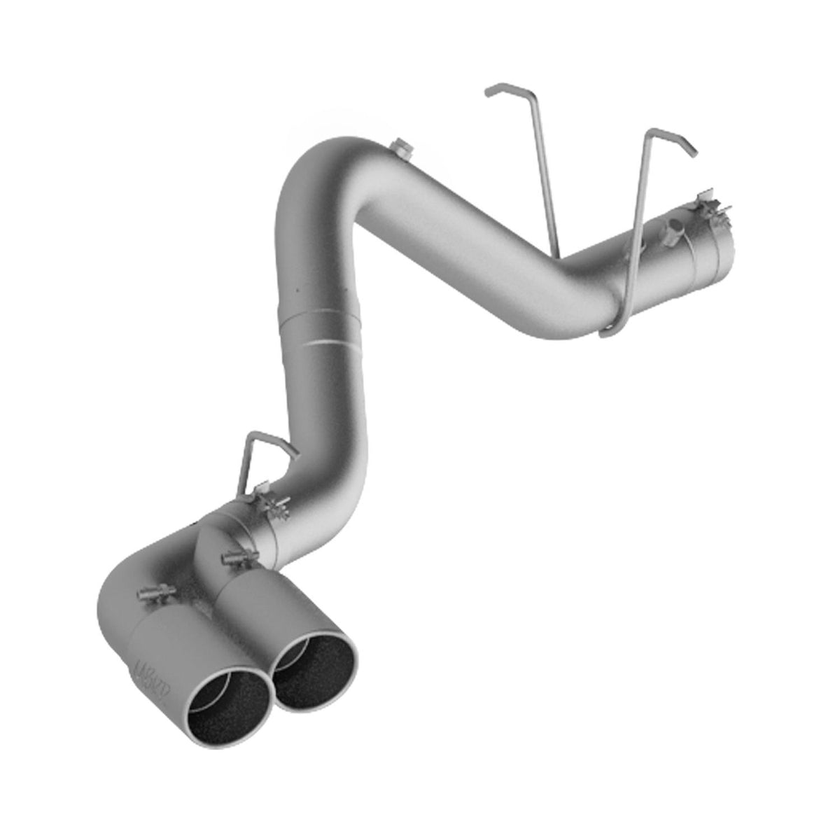MBRP 4In. Filter Back. Single Side Dual Exit. Al (2011-2019 GMC, Chevrolet Fitment) - S6033AL