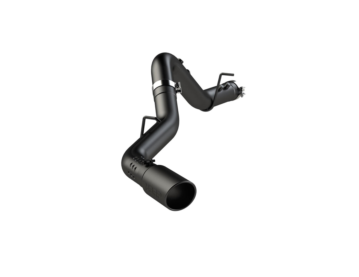 MBRP 4in. Filter Back; Single Side Exit; BLK (2020-2022 Silverado 2500 HD, Silverado 3500 HD, Sierra 3500 HD, Sierra 2500 HD) - S6059BLK