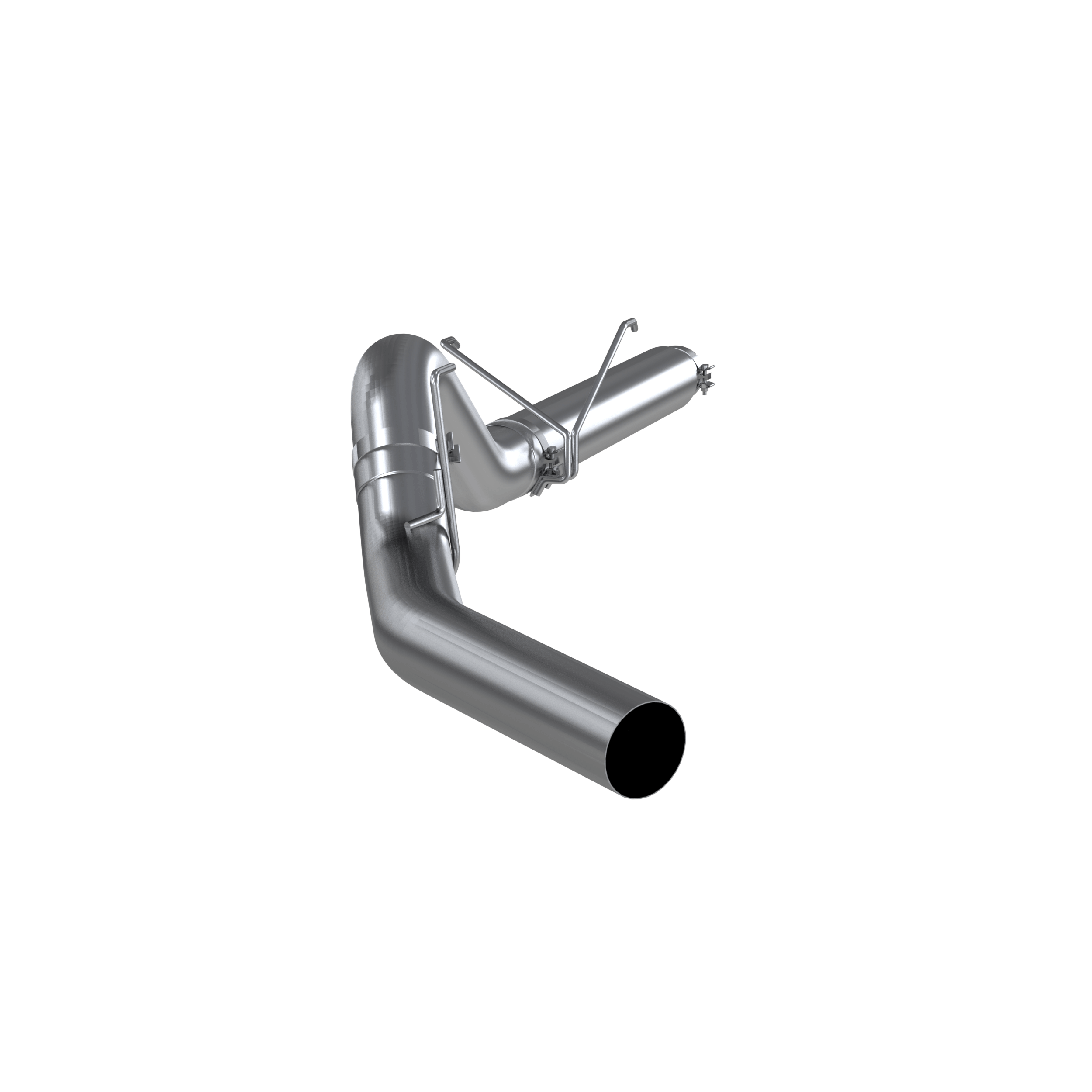 MBRP 5in. Filter Back; Single Side; No Muffler; AL (2010-2010 Ram 2500,2010-2010 Ram 3500,2011-2012 Ram 3500,2011-2012 Ram 2500) - S61340PLM