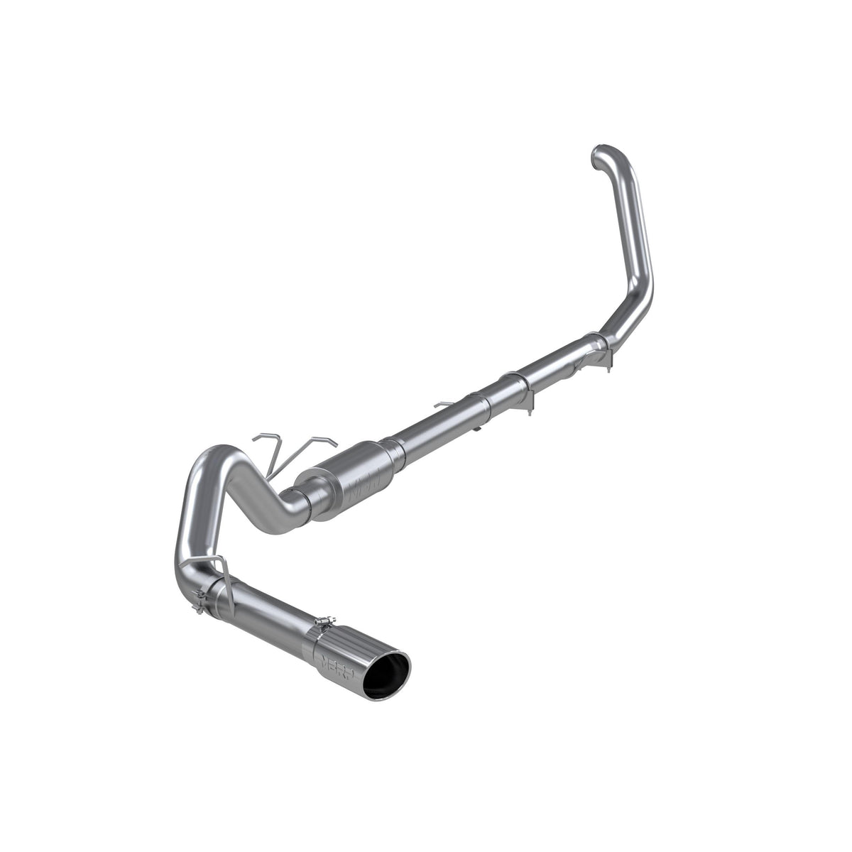 MBRP 4in. Turbo Back; Single Side Exit; AL (1999-2003 F-350 Super Duty,1999-2003 F-250 Super Duty) - S6200AL