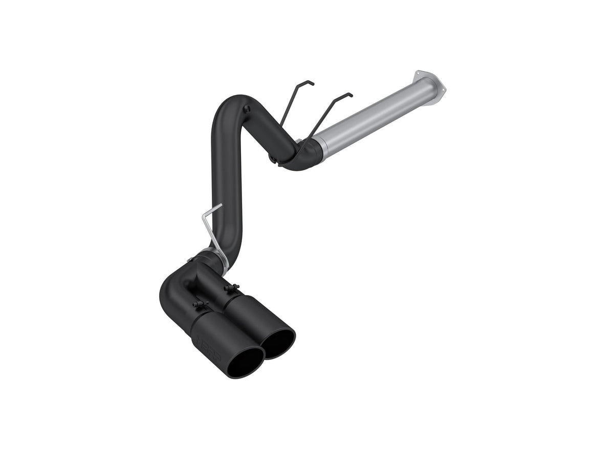 MBRP 4In. Filter Back. Single Side Dual Exit. Blk (2017-2024 Ford F-250 Super Duty, Ford F-350 Super Duty, Ford F-450 Super Duty) - S6290BLK