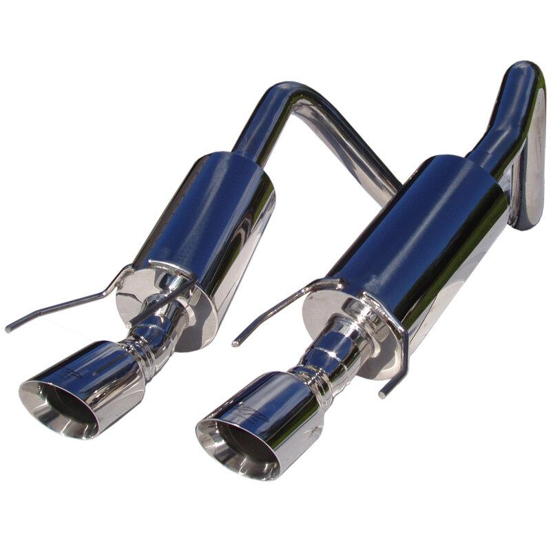 MBRP 05-09 Corvette C6 Dual Muffler Axle Back w/4" Round Tips