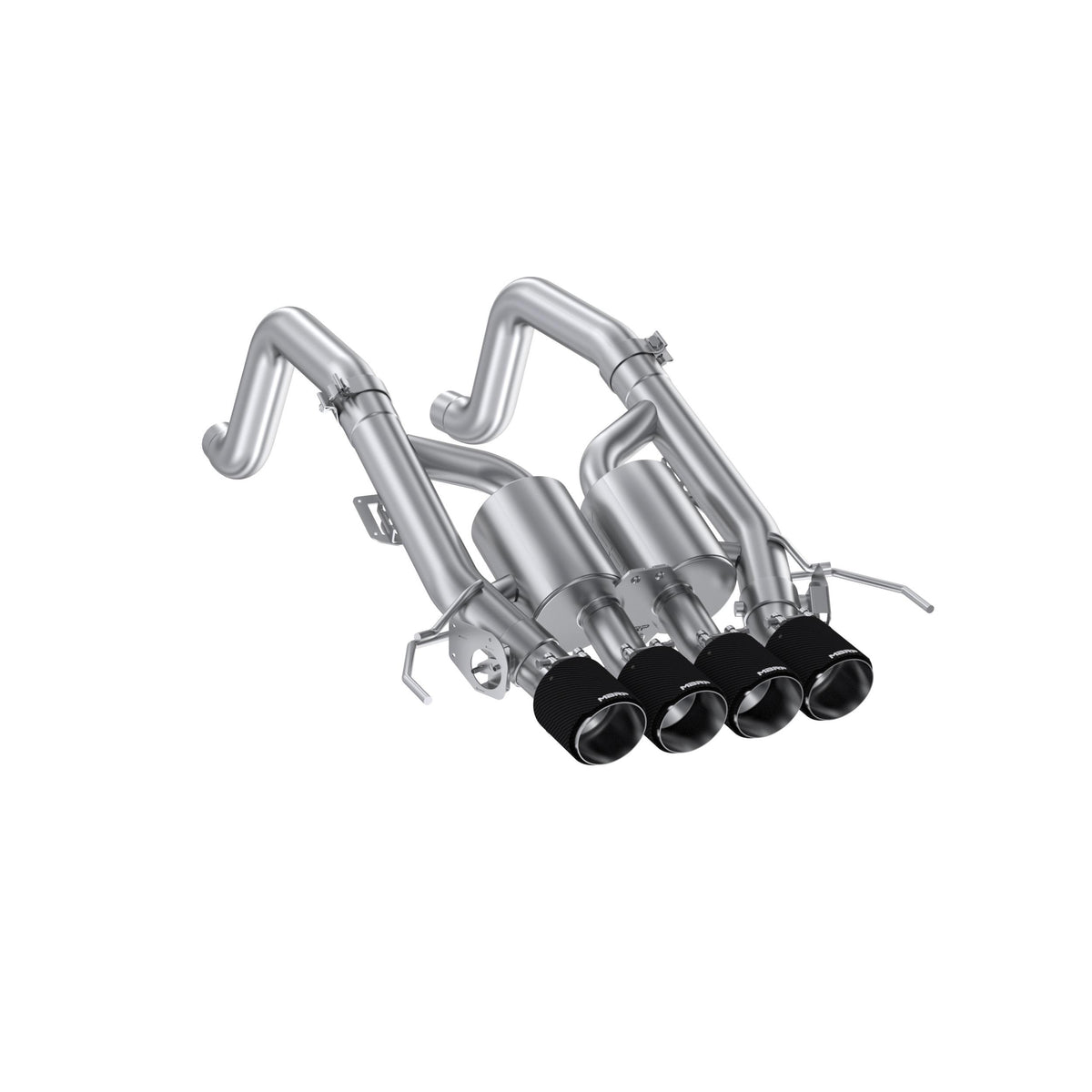 MBRP Mbrp 3In Axle-Back Quad Rear Exit Active T304 With Cf Tips. (2014-2019 Chevrolet Corvette) - S70073CF