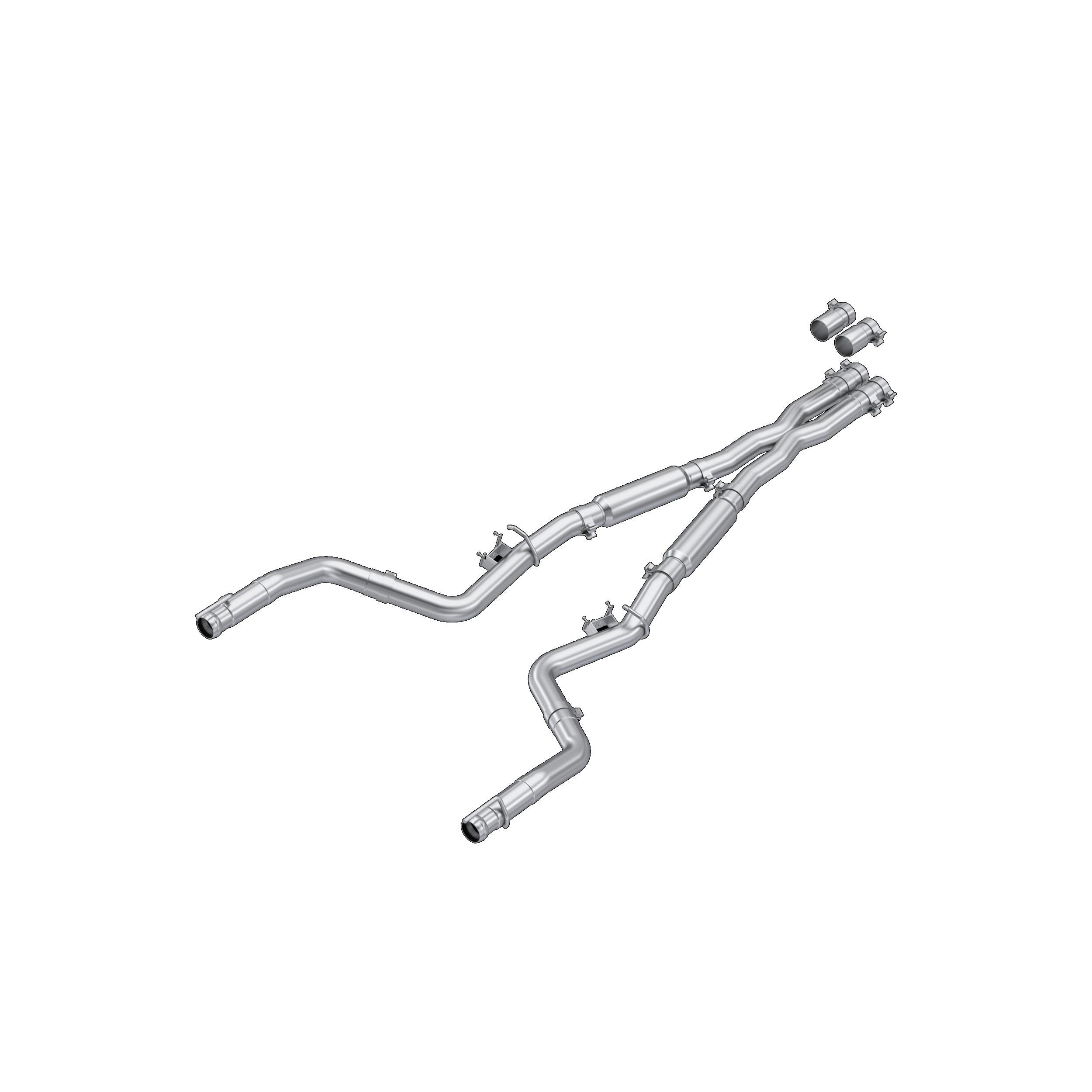 MBRP Mbrp 3In. Cat-Back Dual Rear Exit Al Street Profile. (2015-2023 Dodge Challenger) - S7103AL