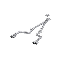 MBRP 3" Cat Back; Dual Rear; Quad Tips; AL. (2015-2021 Challenger) - S7114AL