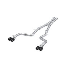 MBRP 3" Cat Back; Dual Rear; Quad Tips; T304 with CF Tips. - S71163CF