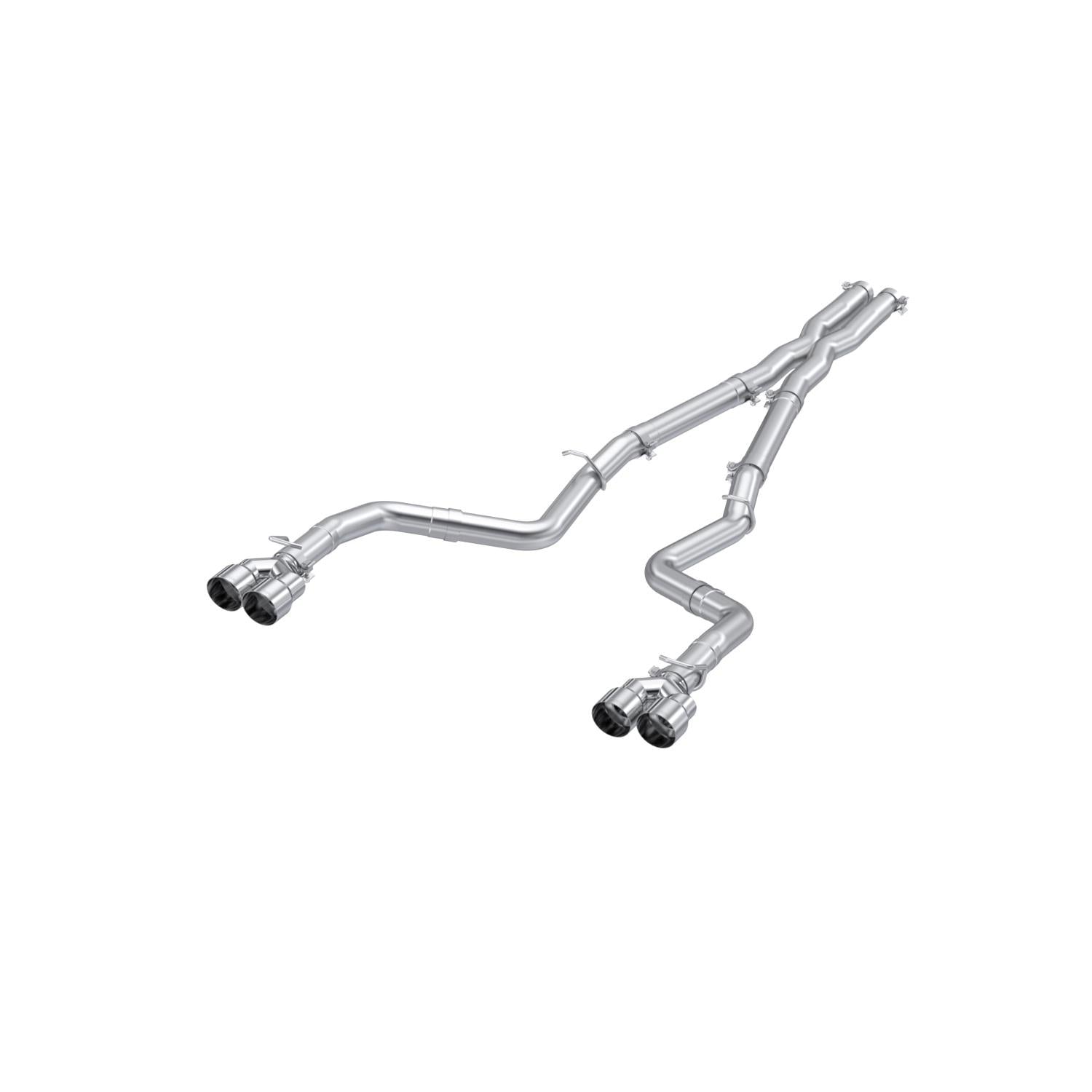 MBRP 3" Cat Back; Dual Rear; Quad Tips; AL. - S7116AL