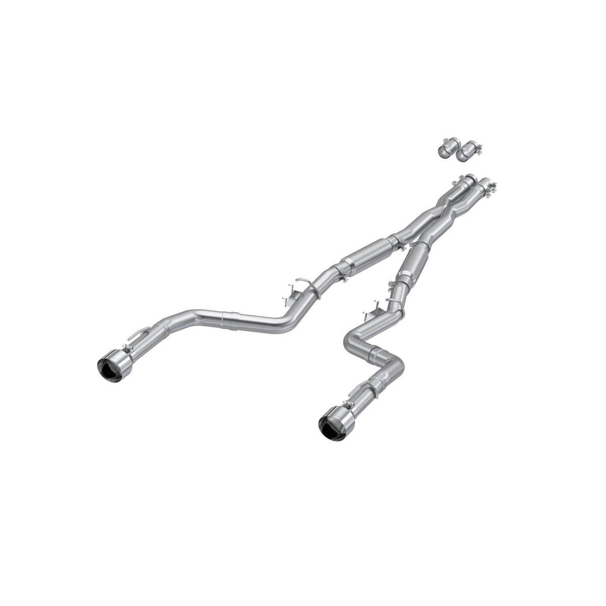 MBRP 3" Cat Back Exhaust System with Dual Rear Stainless Steel Tips Street Profile (2015-2021 Charger 5.7L, 6.2L, 6.4L) - S7117AL