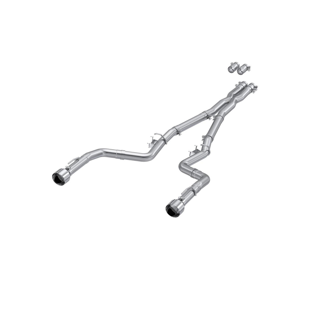 MBRP 3" Cat Back Exhaust System with Dual Rear Stainless Steel Tips, Race Profile (2015-2021 Charger 5.7L, 6.2L, 6.4L) - S7118AL