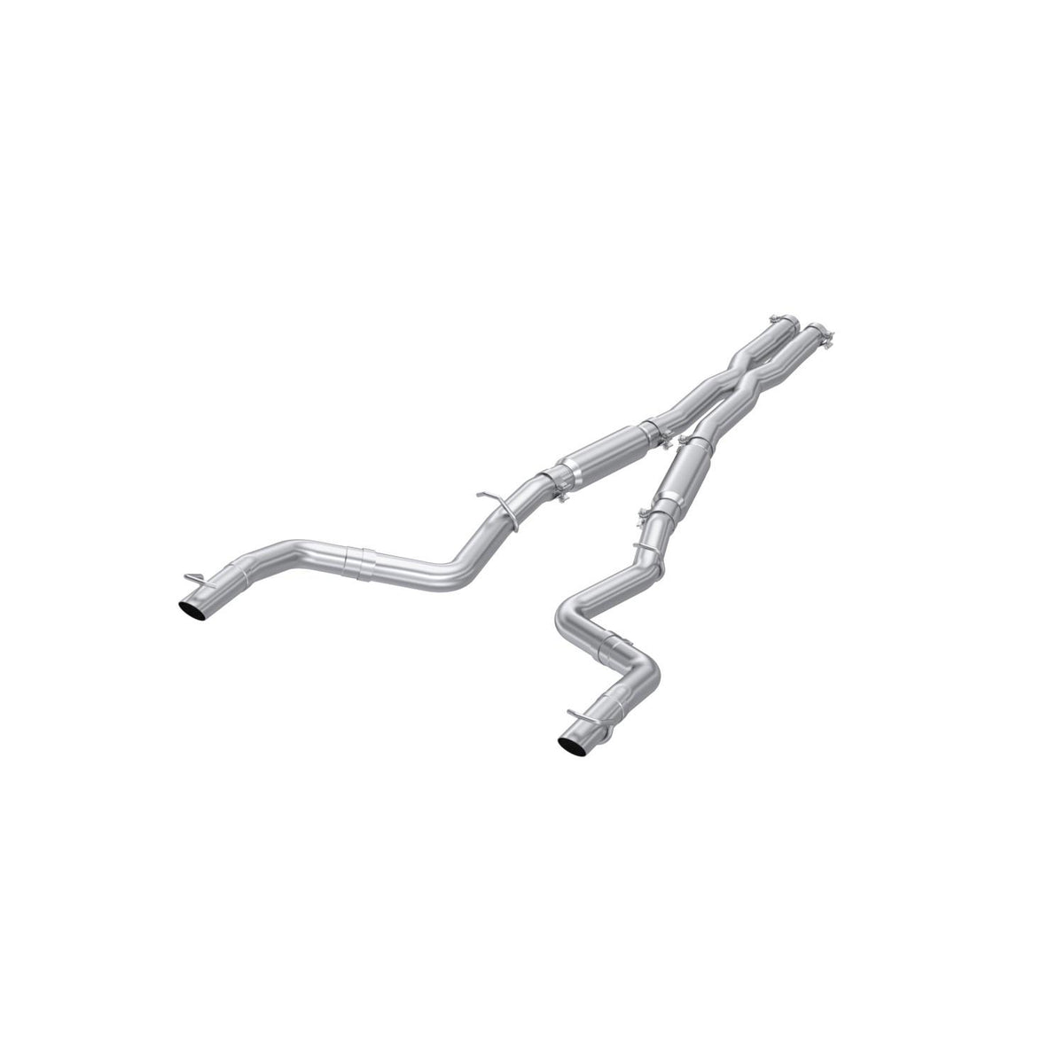 MBRP 3" Cat Back; Dual Rear Exit , Street Profile, T304 Stainless Steel (2015-2016 Dodge Charger 5.7L / Chrysler 300 5.7L) - S7119304