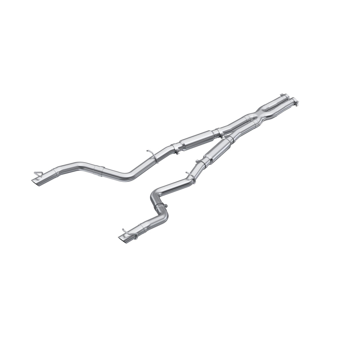 MBRP 3" Cat Back; Dual Rear Exit , Street Profile, Aluminized Steel (2015-2016 Dodge Charger 5.7L / Chrysler 300 5.7L) - S7119AL