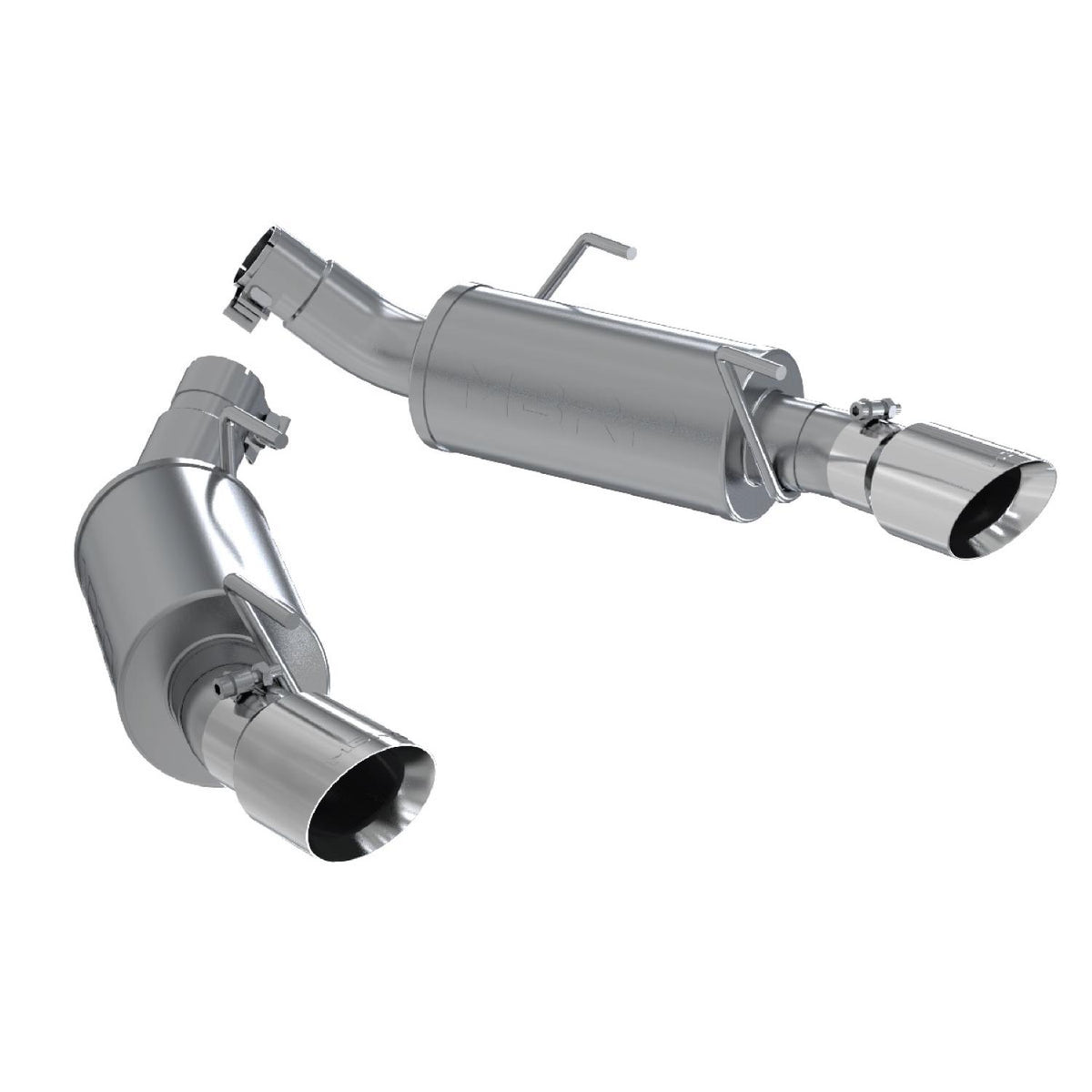 MBRP 05-2010 Mustang GT / GT500 T-304 Stainless Dual Muffler Axle Back