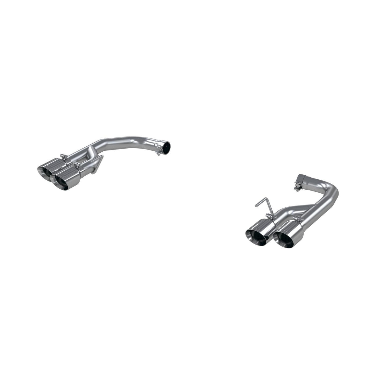 MBRP S7211304 2018-2023 Mustang GT Pro-Series 2.5" Axleback w/ Quad Polished 4" Tips - Race (Non-Active)