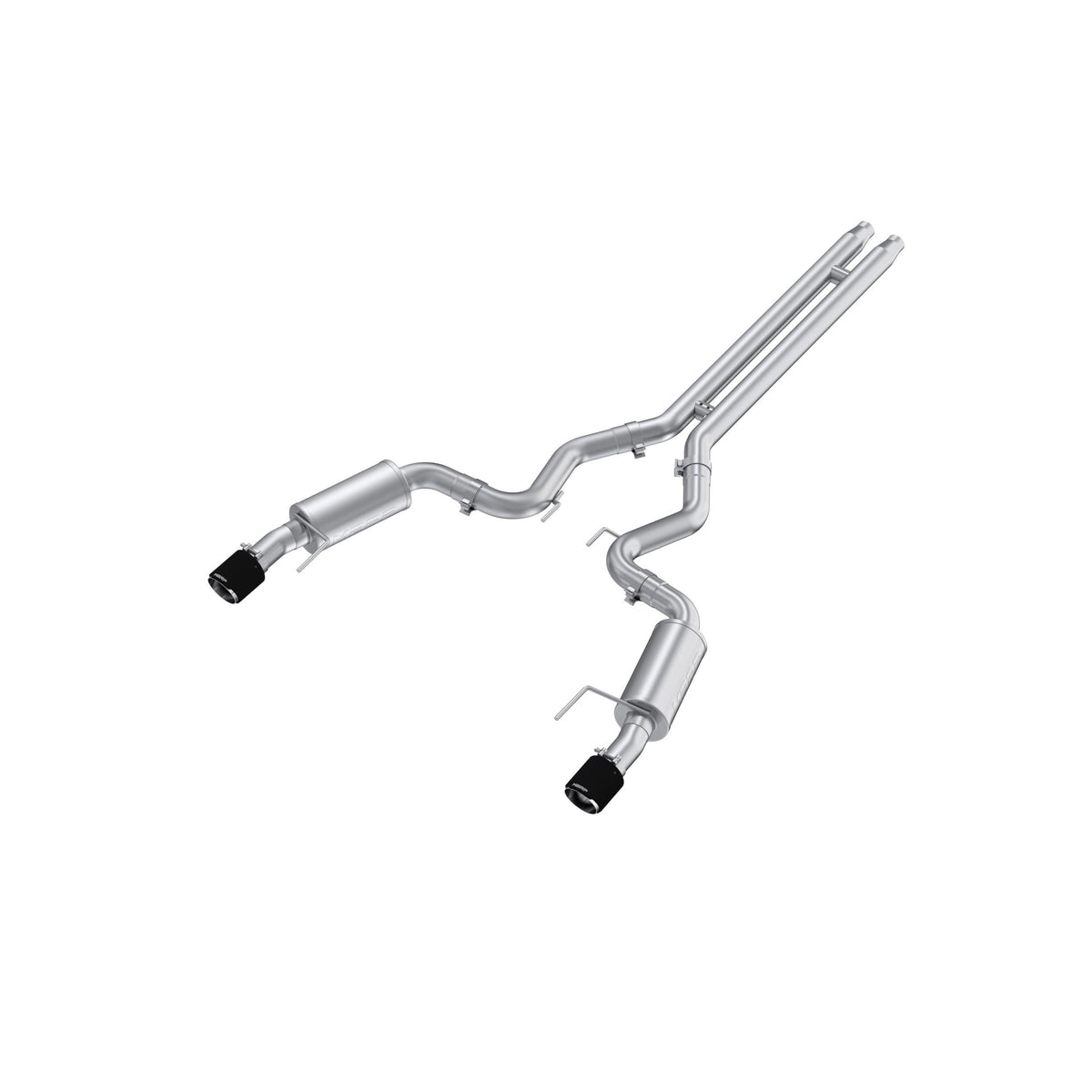 MBRP T304 3" Street Cat-Back Exhaust w/ Dual Split Rear & Carbon Fiber Tips (2024-2026 Mustang GT) – S72513CF