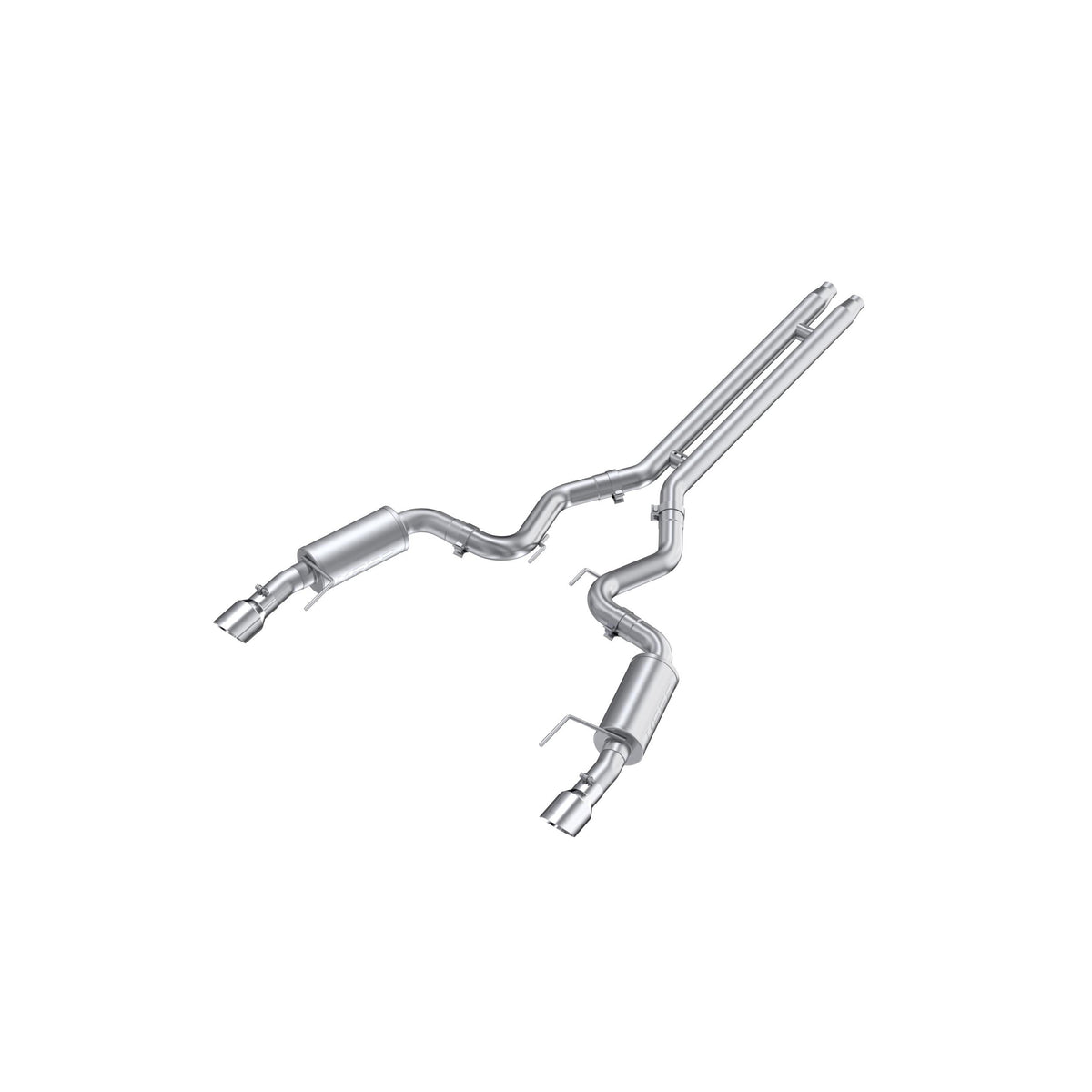MBRP Aluminized Steel 3" Street Cat-Back Exhaust w/ Dual Split Rear (2024-2026 Mustang GT) – S7251AL