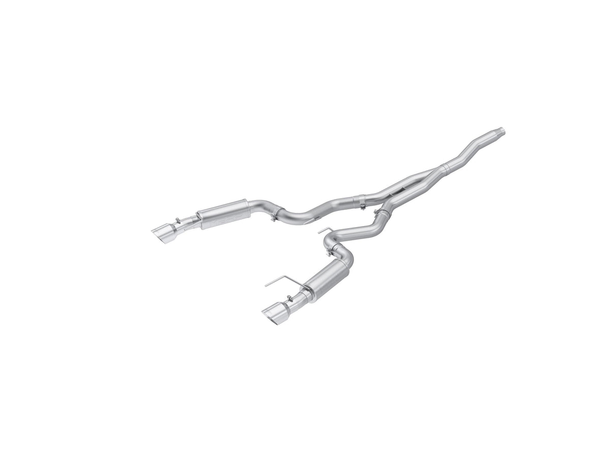 MBRP  2015-2021 Mustang 2.3L Ecoboost Aluminized Race Series Cat-Back (Polished Tips) - S7275AL