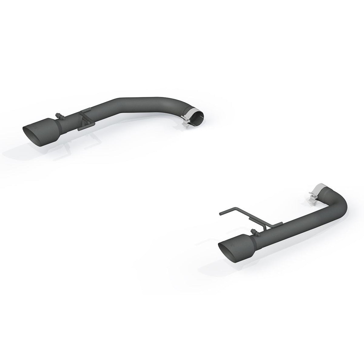 MBRP 2.5" Axle-Back Exhaust Kit Black-Series Aluminized Steel With 4" Black Tips (2015-2017 S550 Mustang GT / 2026 Mustang GT Non-Active) - S7276BLK