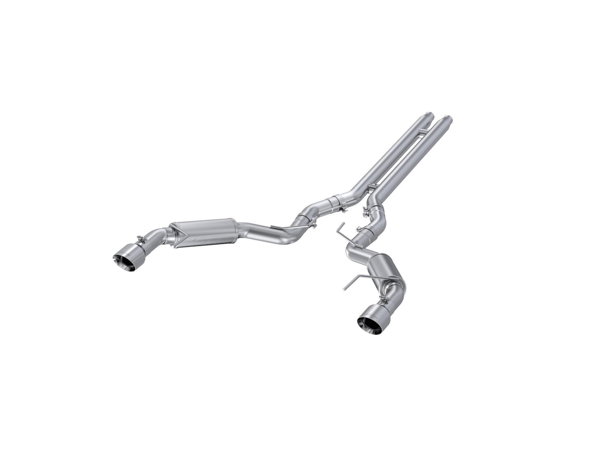 MBRP Aluminized Race Series Cat-Back with H Pipe (Polished Tips) (2015-2017 Mustang GT Non-Active) - S7278AL
