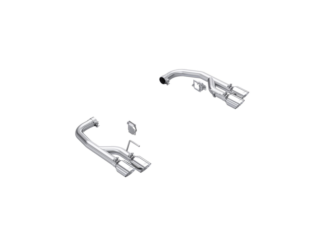 MBRP 2.5In Axle-Back Dual Rear Exit Quad Tips. T304 (2026 Mustang GT, Mustang GT Premium) - S7281304