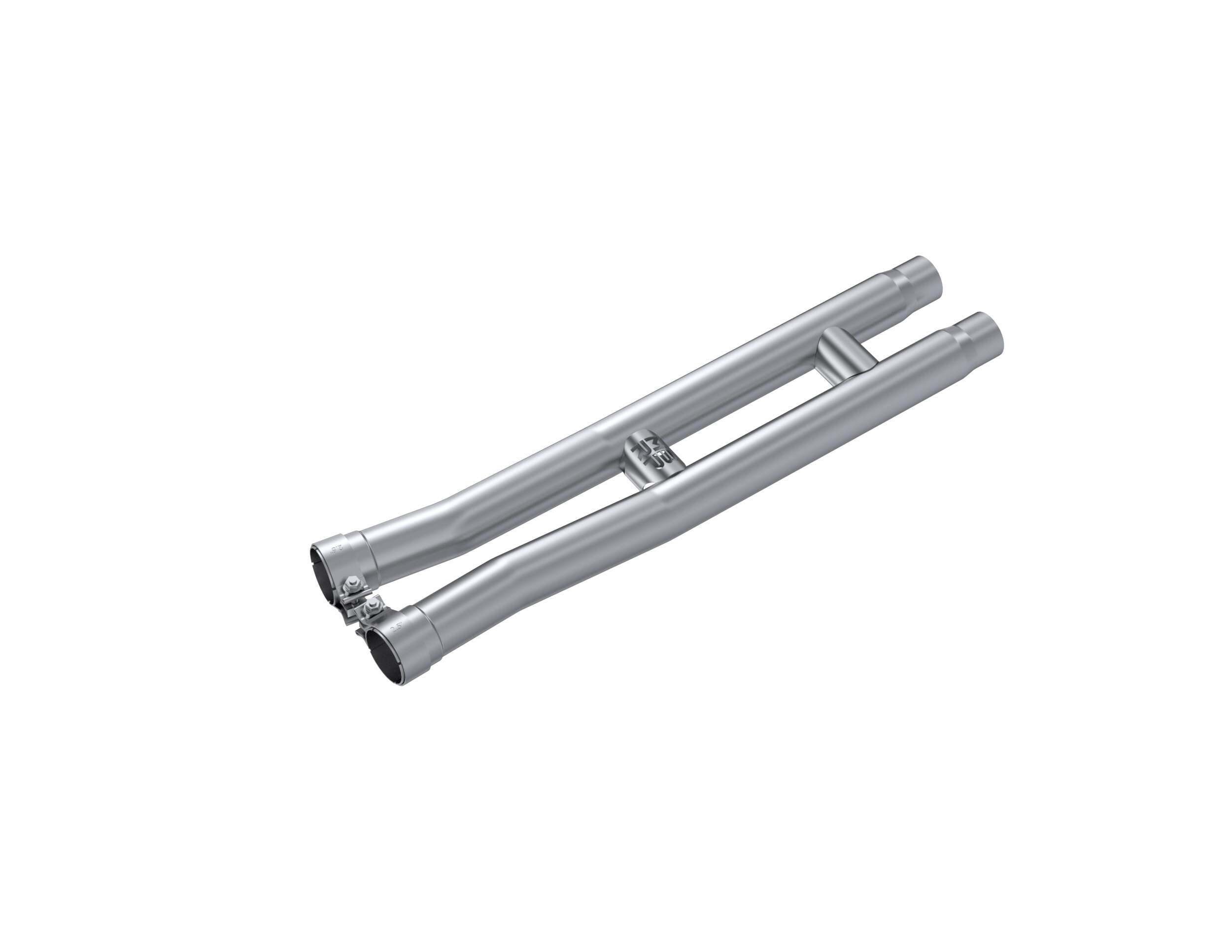 MBRP 2.5-Inch H-Pipe Resonator Bypass T409. (2015-2026 Ford Mustang) - S7283409