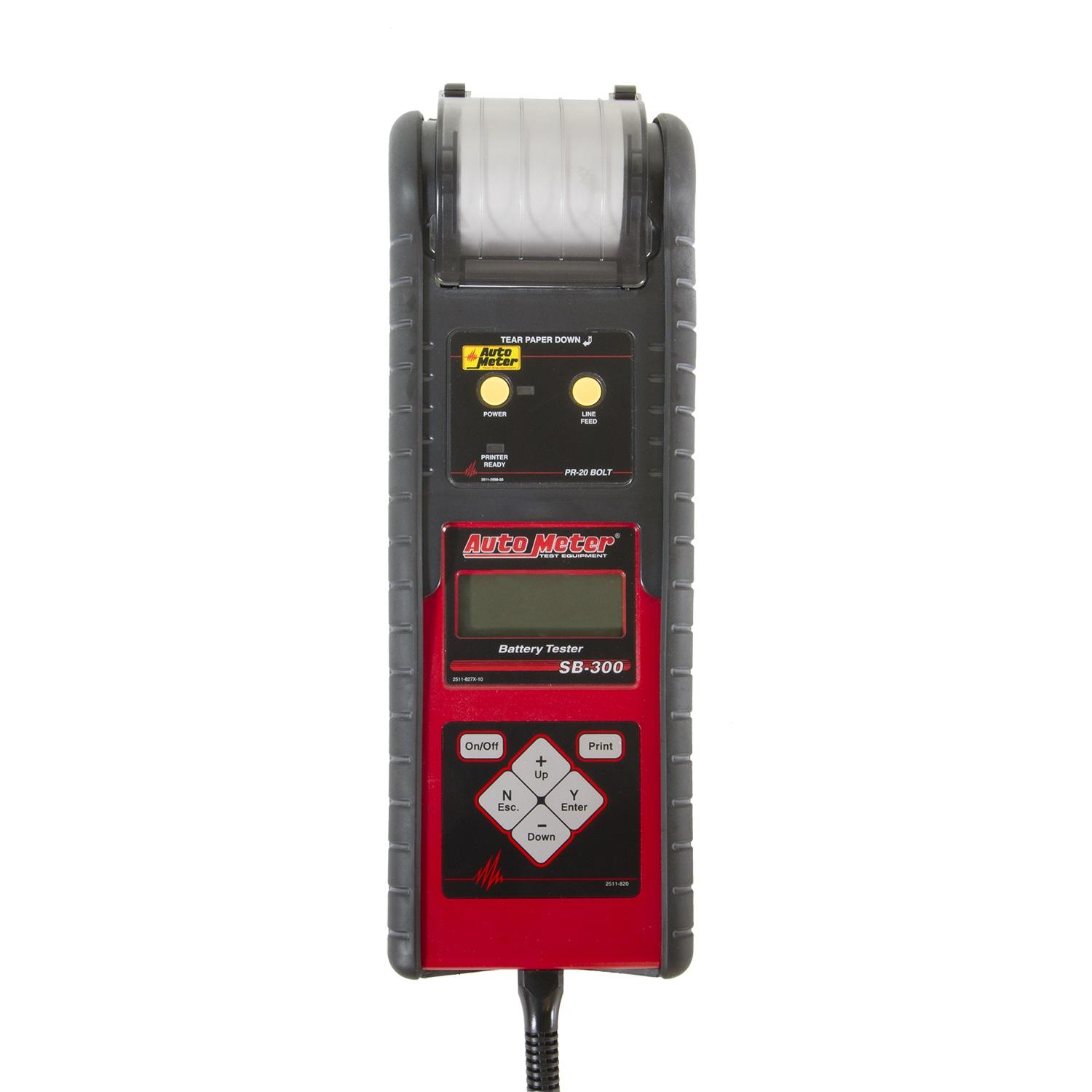 Auto Meter SB-300 Intelligent Handheld Battery Tester Kit W/BOLT PRINTER - SB-300PR