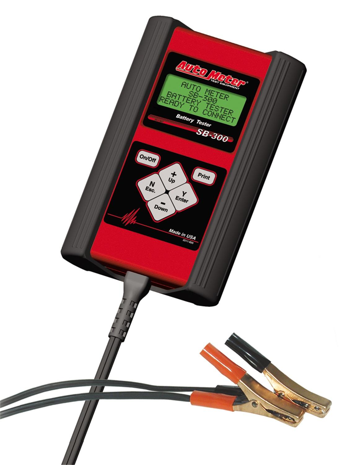 Auto Meter SB-300; Technician Grade Intelligent Handheld Battery Tester For 6V & 12 Applications - SB-300