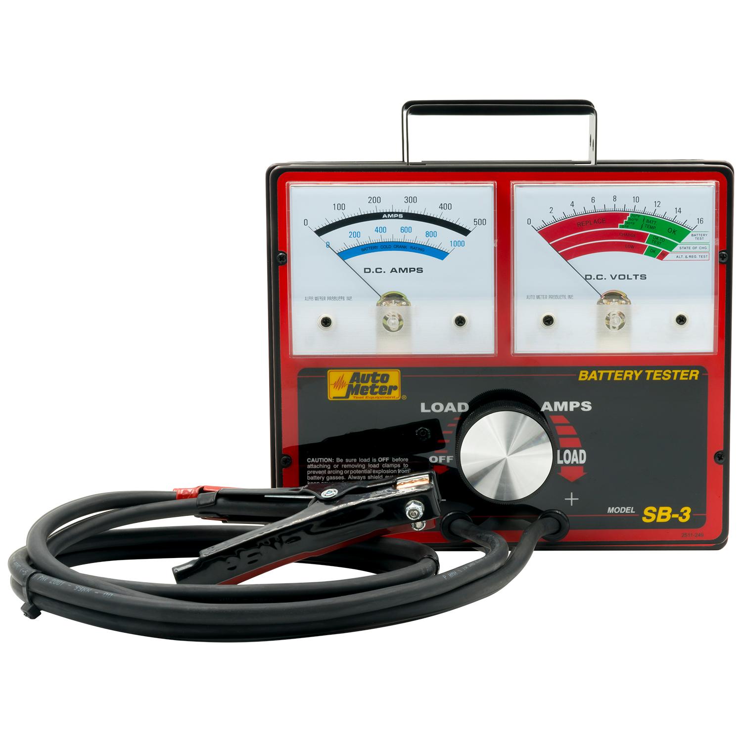 Auto Meter SB-3; 500 Amp Variable Load Battery/Electrical System Tester - SB-3