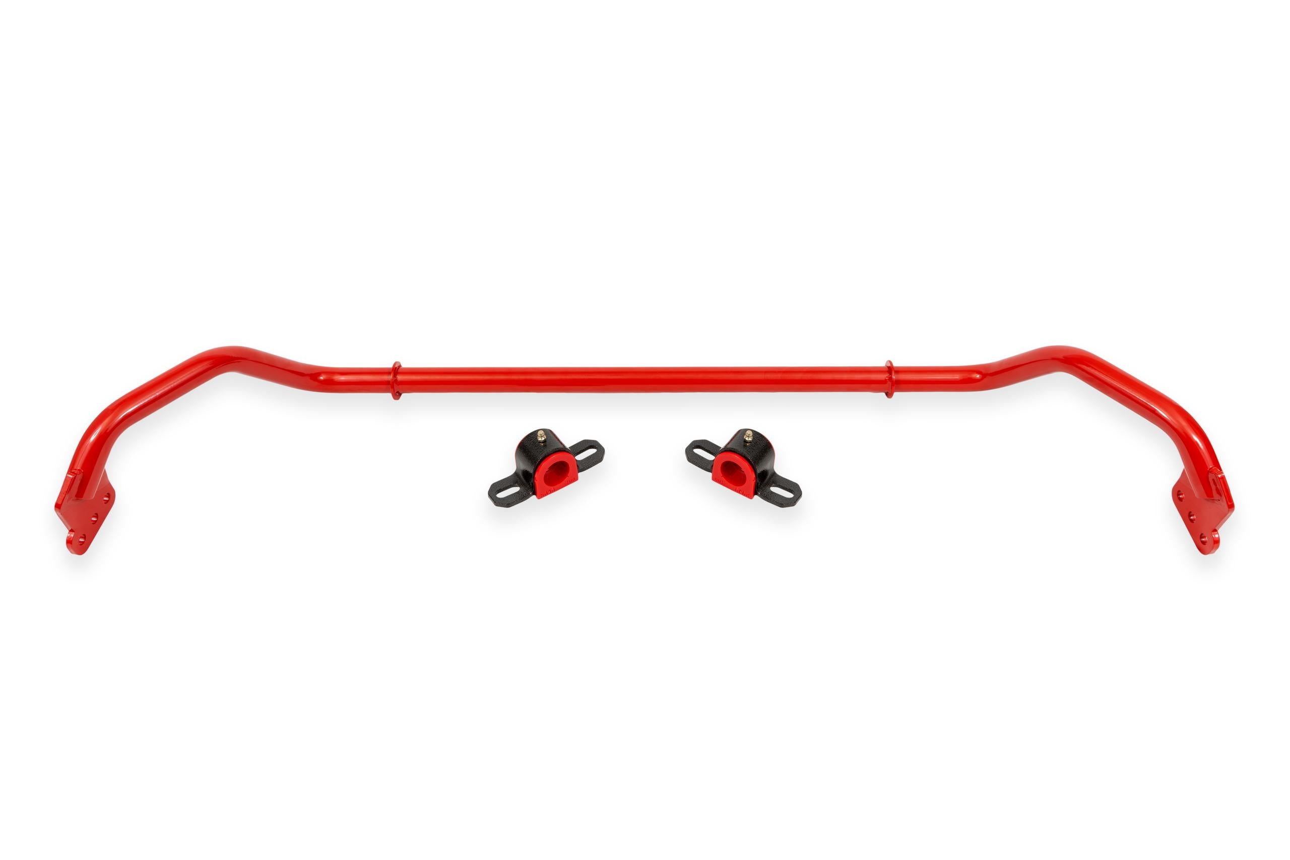 BMR SB016R 2010-2012 5th Gen Camaro Sway Bar Kit With Bushings, Front, Adjustable, Hollow 29mm (Red)
