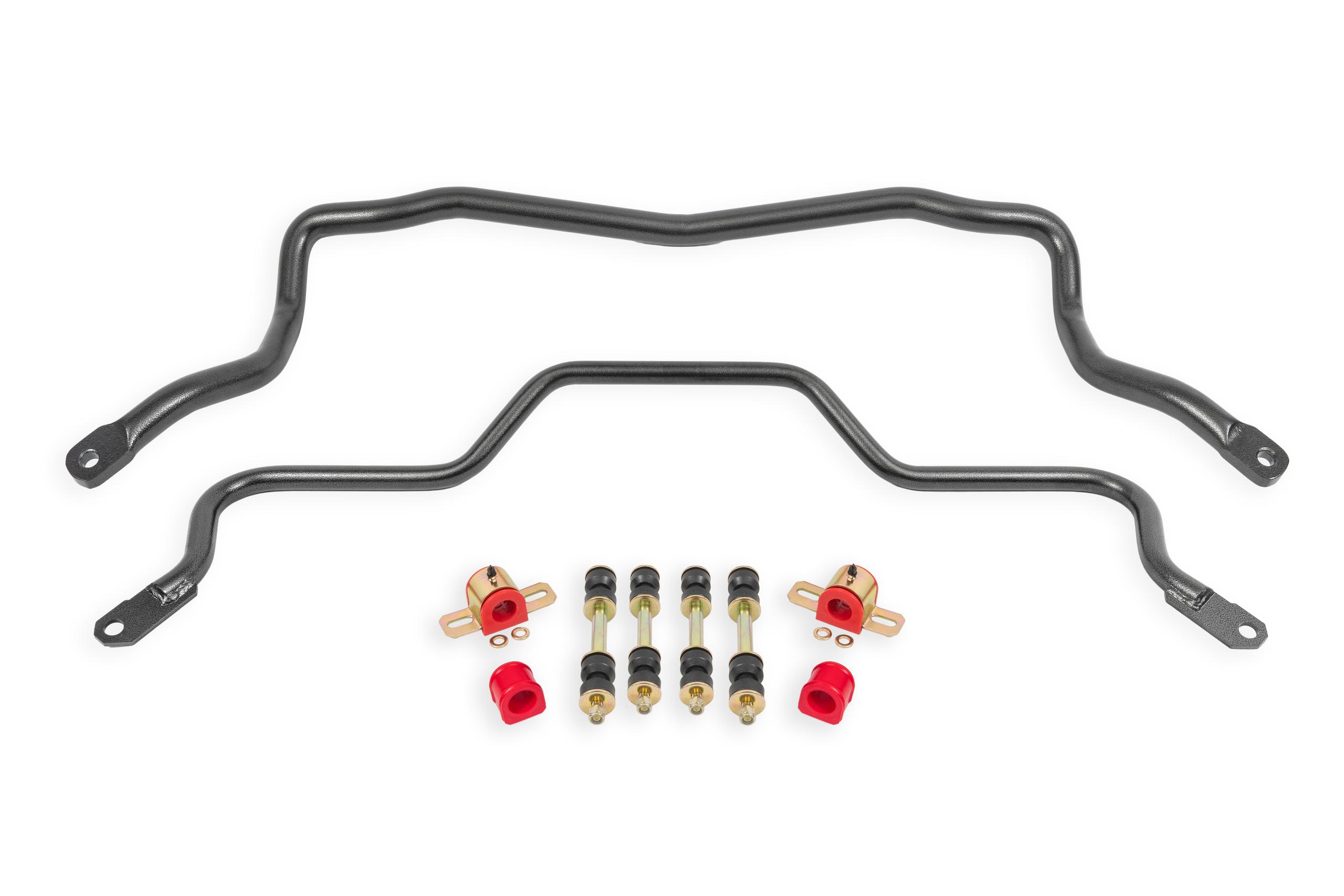 BMR SB027H 1982-1992 3rd Gen F-BodySway Bar Kit With Bushings, Front (SB002) And Rear (SB003) (Black Hammertone)