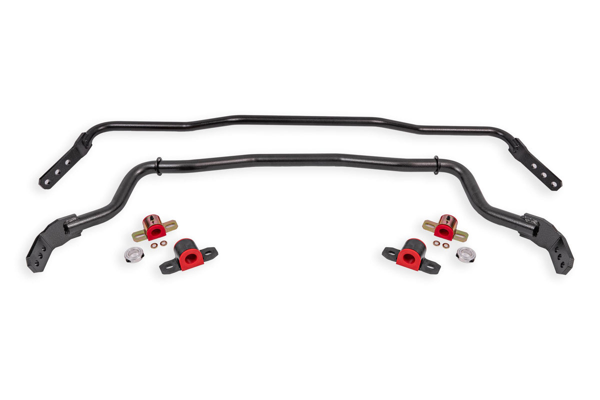 BMR Suspension SB043H 2015-2026 Mustang Adjustable Front and Rear Sway Bar Kit (Black Hammertone)