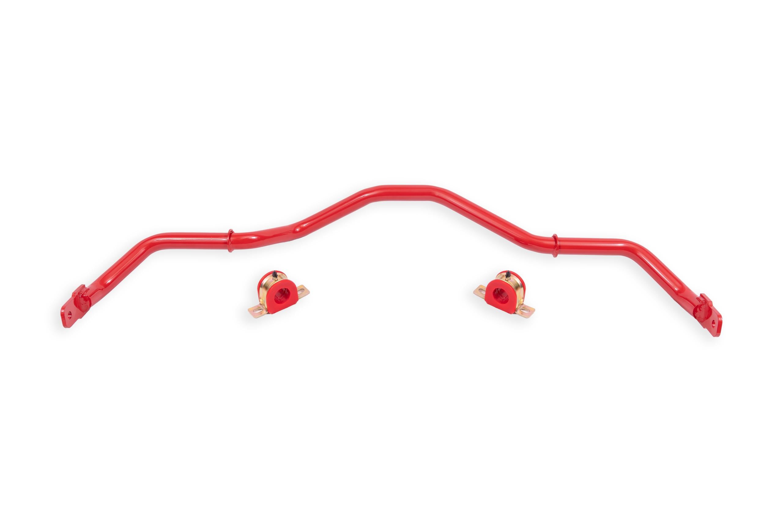 BMR SB050R 2016-2020 6th Gen Camaro Sway Bar Kit With Bushings, Front, Hollow, Non-adjustable (Red)