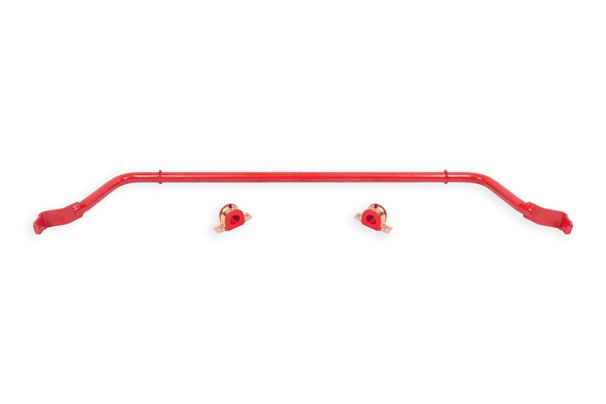 BMR SB051R 2016-2020 6th Gen Camaro Sway Bar Kit With Bushings, Rear, Hollow, Non-adjustable (Red)