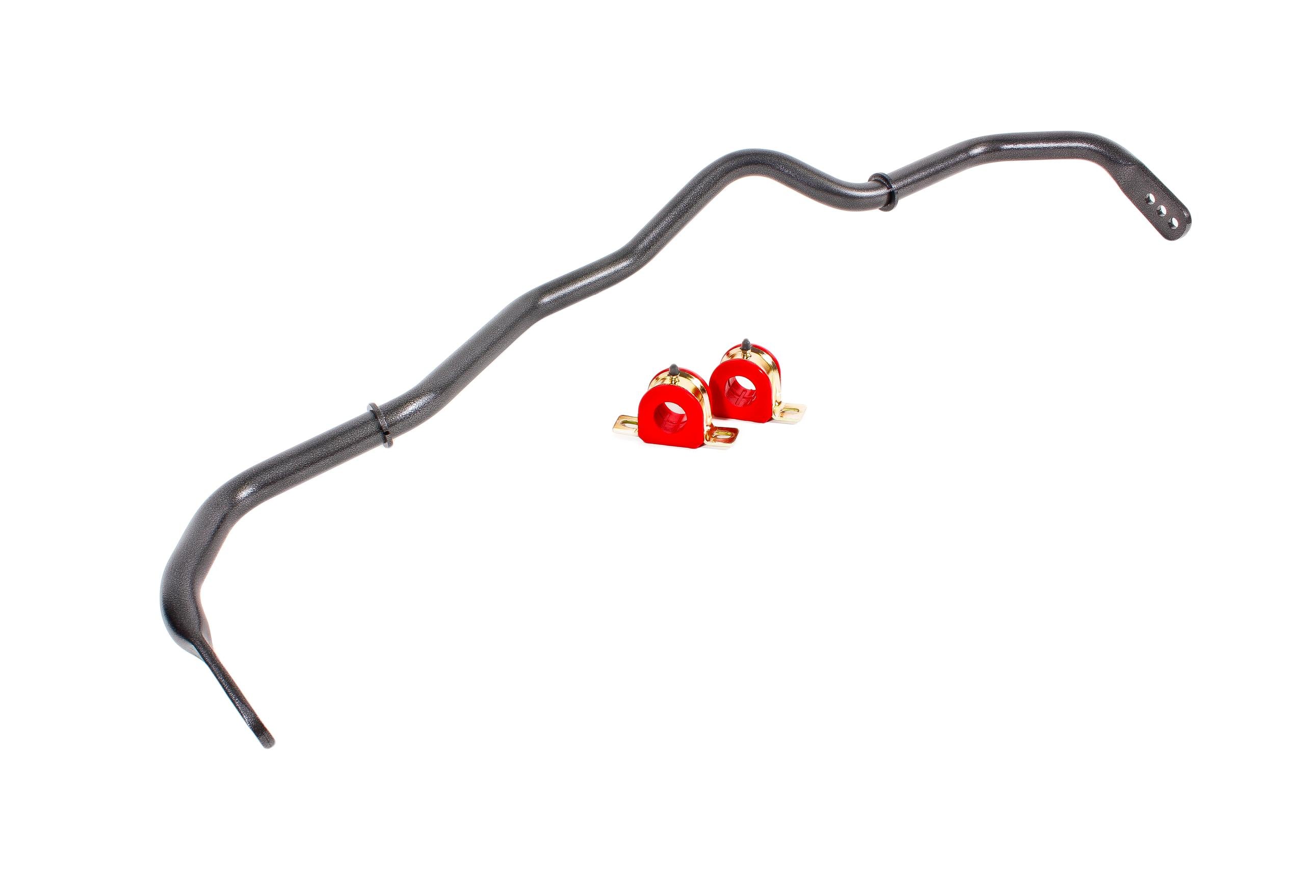 BMR SB053H 2016-2020 6th Gen Camaro Sway Bar Kit With Bushings, Front, Hollow, Adjustable (Black Hammertone)