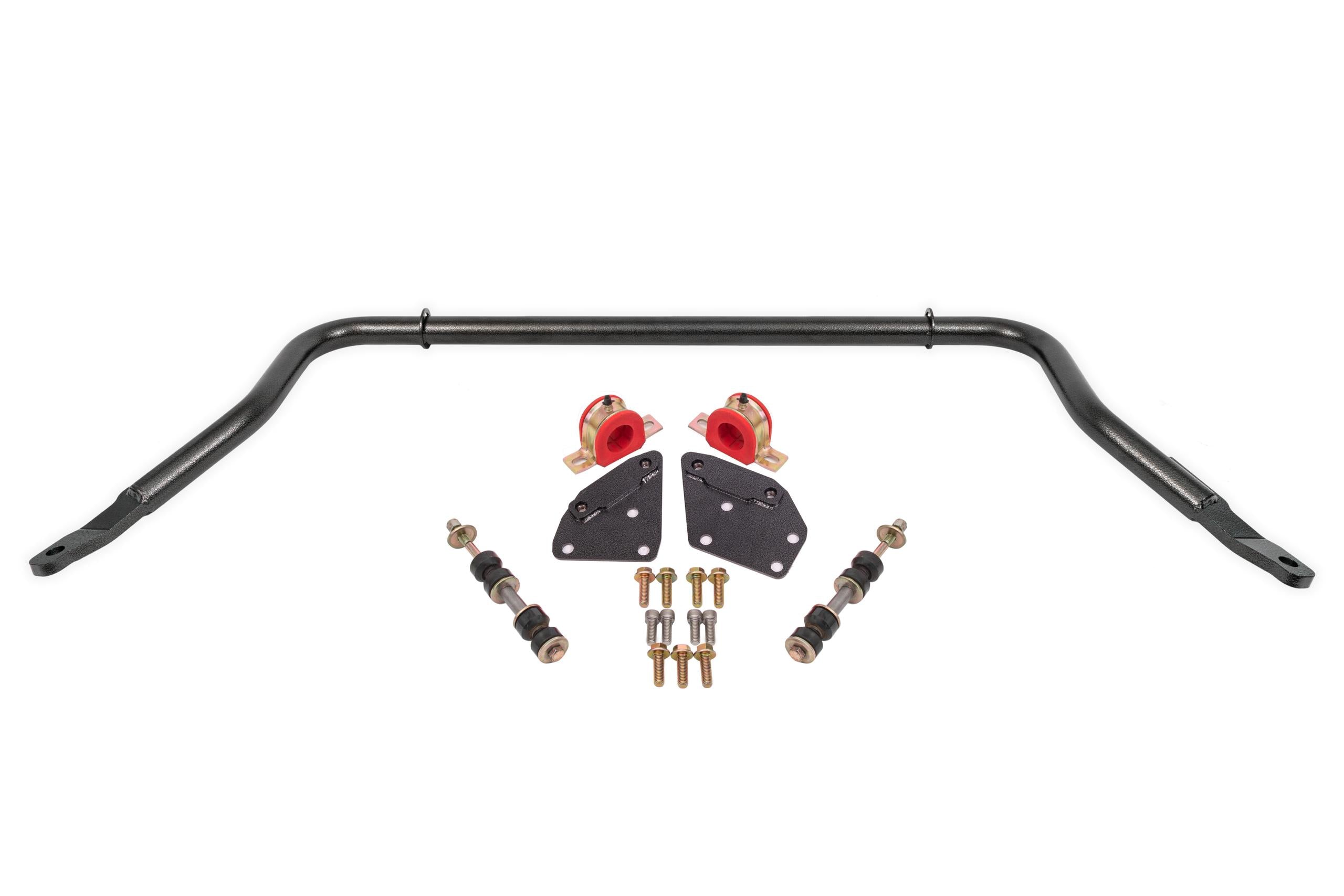 BMR Fabrication Sway bar kit, front, hollow 35mm, non-adjustable Black Hammertone (1982-1992 3rd Gen F-Body) - SB331H