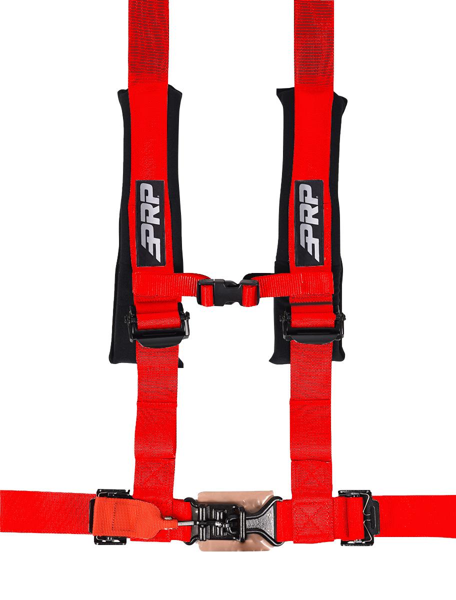 PRP Seats 4.2 Harness with Latch and Link Lap Belt Red - SB4.2LL-R