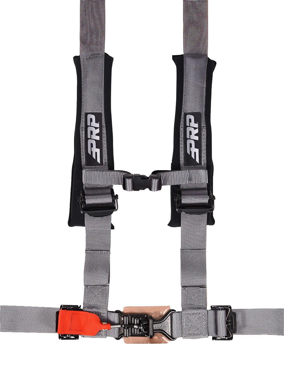 PRP Seats 4.2 Harness with Latch and Link Lap Belt Silver - SB4.2LL-S