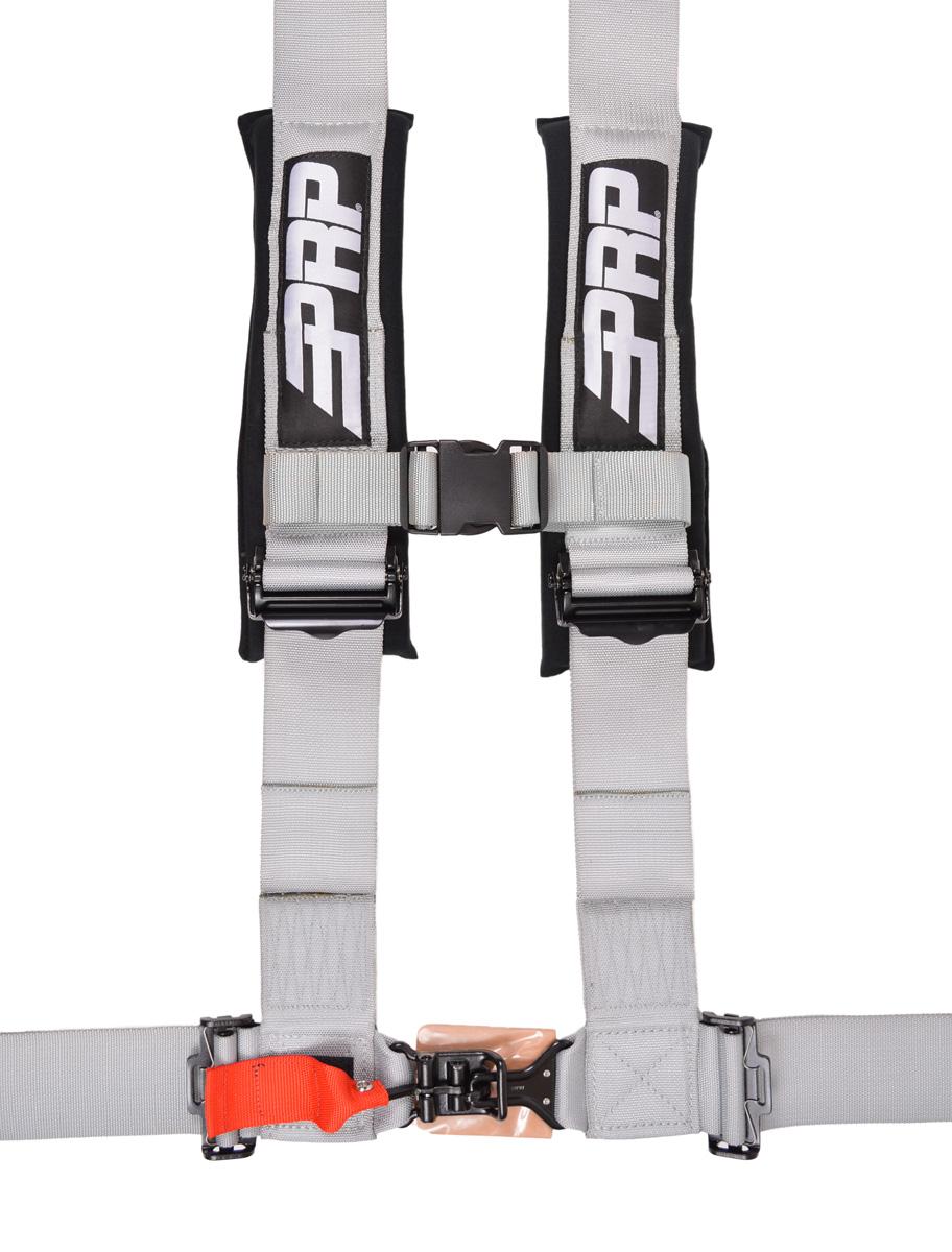 PRP Seats 4.3 Harness 4 point Harness with 3 inch Belts Silver - SB4.3G